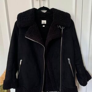 GAP Women's Black Teddy Jacket